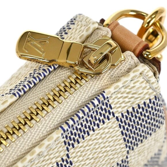 Louis Vuitton Damier Azur Eva 2way Chain Handbag N55214 SD1151 155771 - Picture 6 of 10